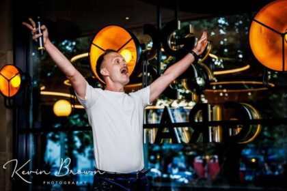 Guests enjoyed the Save Queenscourt night at The Grand in Southport raising funds for Queenscourt Hospice. Britain's Got Talent star Andrew Curphey. Photo by Kevin Brown Photography