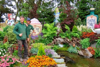 The Schools Design-A-Garden creation at Southport Flower Show submitted by Molly Goldsmith from Great Sankey Primary School in Warrington and completed by James Comish Landscape and Horticulture and Anthony Major. Photo by Andrew Brown Stand Up For Southport