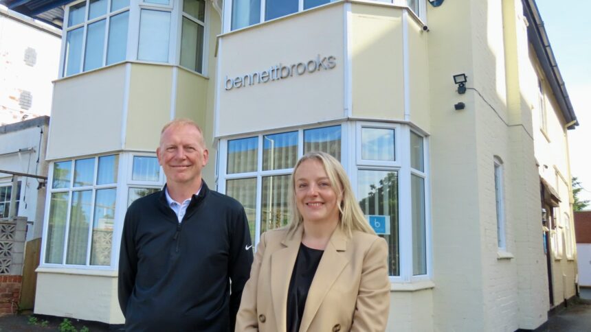 Keith Porter and Kathryn Mumford at bennettbrooks in Southport. Photo by Andrew Brown for Southport BID