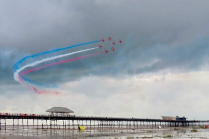 The RAF Red Arrows at Southport Air Show. Photo by Andrew Brown Stand Up For Southport