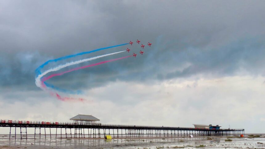The RAF Red Arrows at Southport Air Show. Photo by Andrew Brown Stand Up For Southport