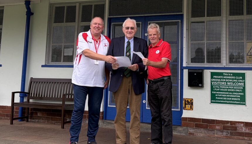 President Ted Morrell hands Nigel and Haydn their 1st4Sport Level 2 Award in Coaching certificates