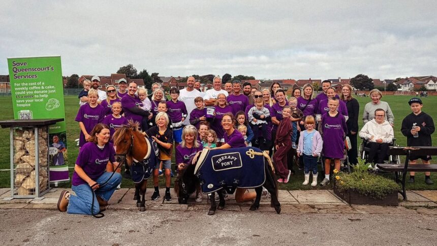 Michelle Foster led the Big Cricket Club Walk fundraiser in Southport. Photo by Michelle Foster