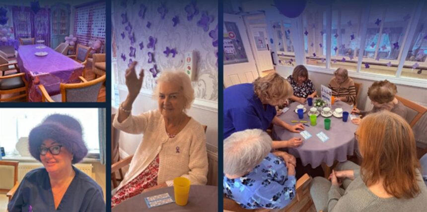 Dovehaven Care Homes went purple to mark World Alzheimers Day