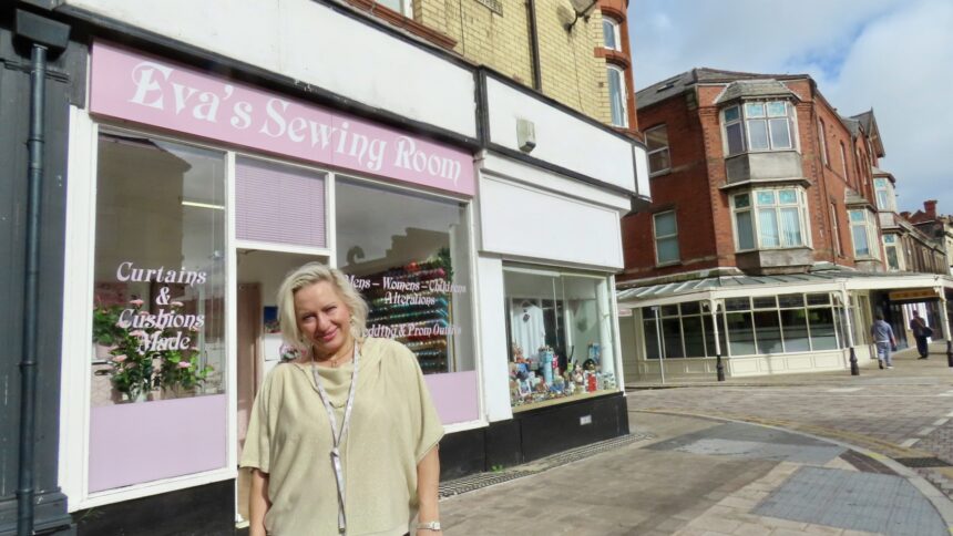 Eva's Sewing Room in Southport is owned by expert seamstress Eva Kubicka. Photo by Andrew Brown Stand Up For Southport