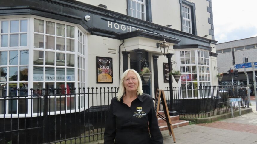 Ali Thompson at The Hoghton Arms pub in Southport. Photo by Andrew Brown Stand Up For Southport