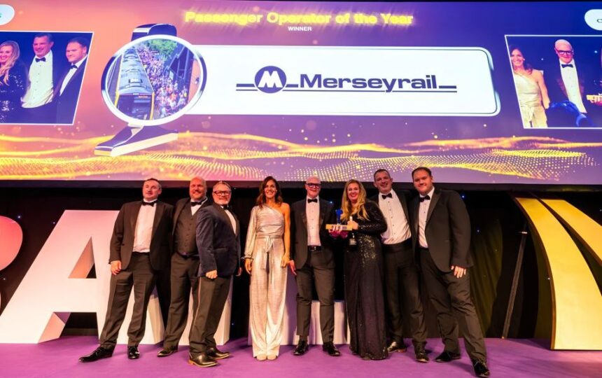 Merseyrail is celebrating being named Passenger Operator of the Year at the National Rail Awards