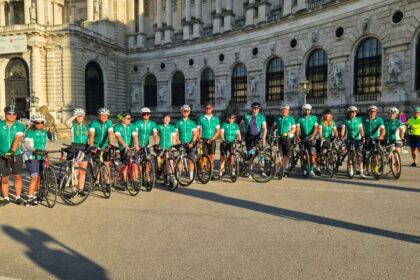 Lena Farnell and Clariece Warrior from Fletchers Solicitors completed a four-day cycling challenge from Salzburg to Vienna for the Frenkel Topping Charitable Foundation