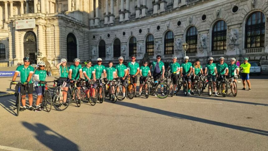 Lena Farnell and Clariece Warrior from Fletchers Solicitors completed a four-day cycling challenge from Salzburg to Vienna for the Frenkel Topping Charitable Foundation