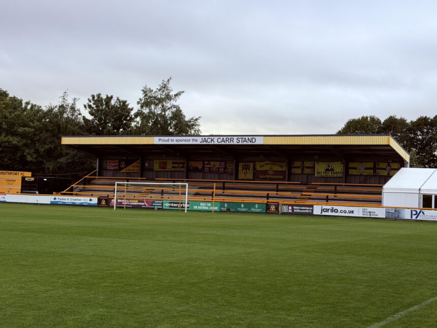 Southport Football Club. Photo by Andrew Brown Stand Up For Southport