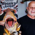 The Teach Rex dinosaur show entertained audiences at Oak Theatre and Studios at Scarisbrick Hall. Photo by Kevin Brown Photography