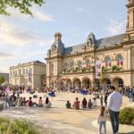 An artist's impression of how the new Town Hall Gardens in Southport could look