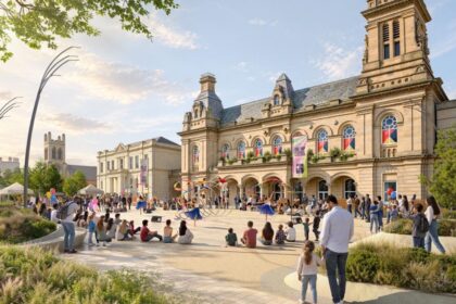 An artist's impression of how the new Town Hall Gardens in Southport could look