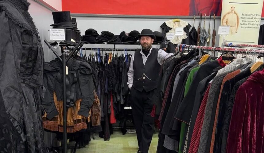 Enjoy a Victorian Clothes Pop-Up Display at Wayfarers Arcade in Southport organised by Sunday Best Vintage Clothing