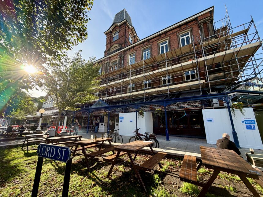 Work is taking place to create the new Wetherspoon Hotel on Lord Street in Southport. Photo by Andrew Brown Stand Up For Southport