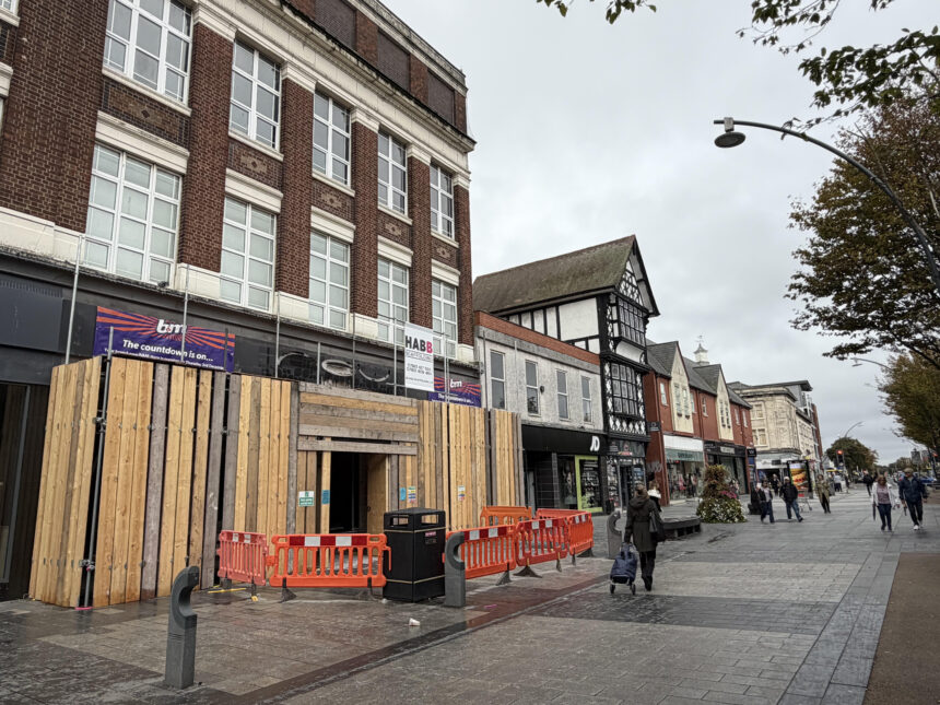 Work is taking place to create the new B&M store on Chapel Street in Southport town centre. Photo by Andrew Brown Stand Up For Southport