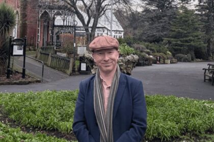Southport MP Patrick Hutley at the Botanic Gardens in Churchtown in Southport