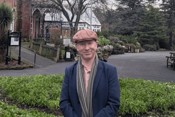 Southport MP Patrick Hutley at the Botanic Gardens in Churchtown in Southport