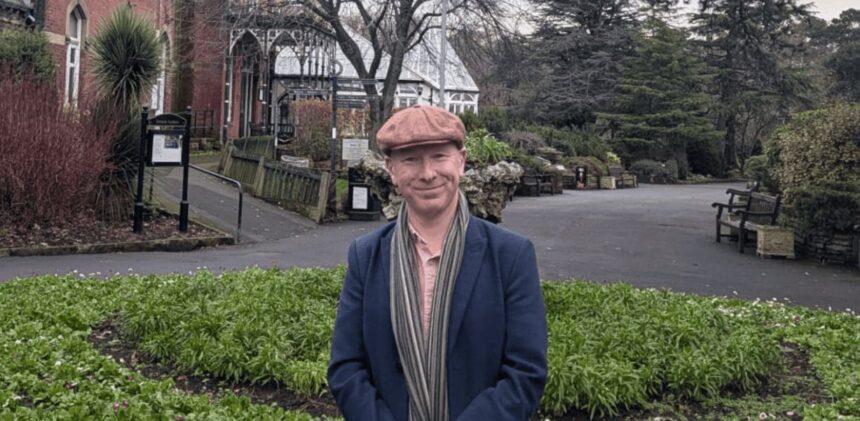 Southport MP Patrick Hutley at the Botanic Gardens in Churchtown in Southport