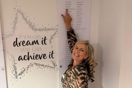 Southport Slimming World Consultant Dee Wright has had her name added to the wall of celebration at the Slimming World Head Office in Alfreton