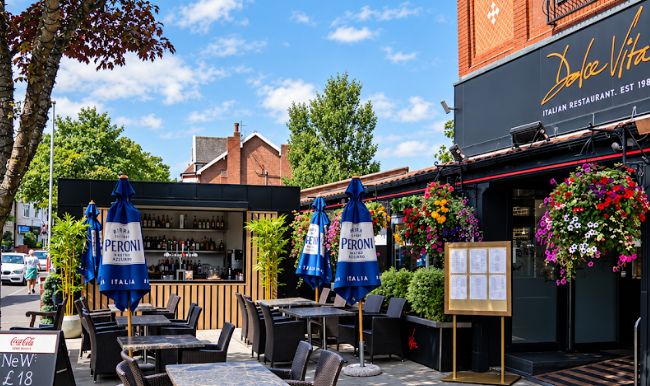 Dolce Vita restaurant in Ainsdale in Southport
