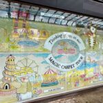 The Giant's Postcard by Play On Productions CIC in the window of the former Beales department store at Wayfarers Arcade on Lord Street in Southport. Photo by Andrew Brown Stand Up For Southport