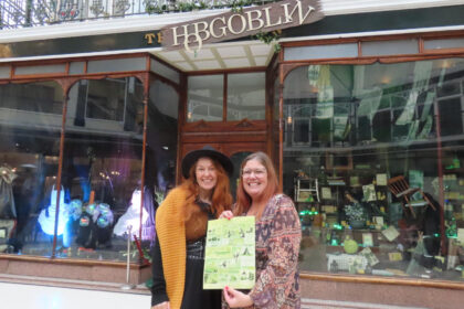 The Wicked Witch by Katy Lancaster, Phaedra Samantha and Venya Krutikov at Wayfarers Arcade on Lord Street in Southport. Photo by Andrew Brown Stand Up For Southport