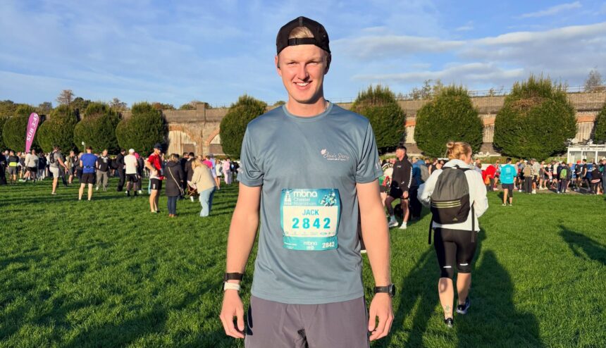 Jack Carney has completed the Chester Marathon for Elsie's Story