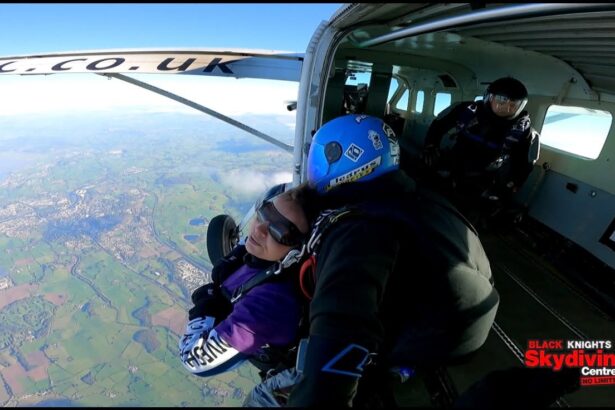 Jitka Wilson has completed a skydive for Queenscourt Hospice