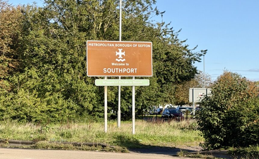 Kew Roundabout in Southport. Photo by Andrew Brown Stand up For Southport