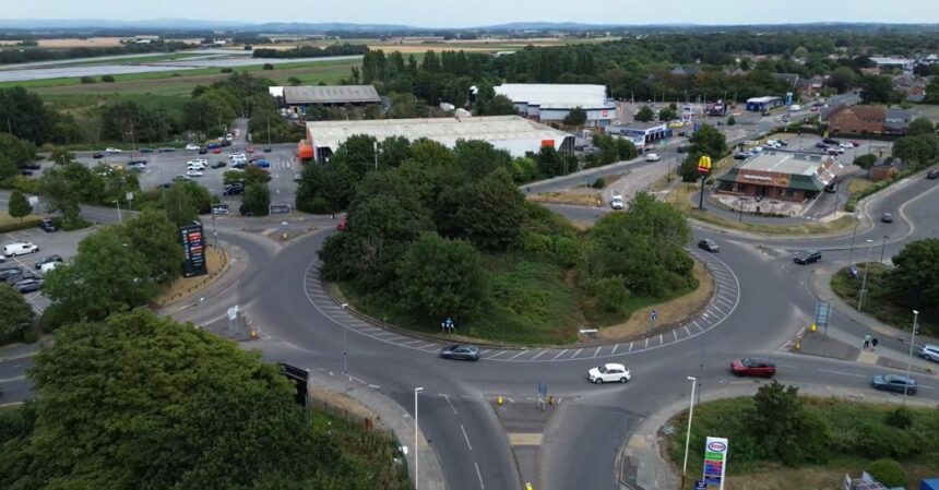 Kew Roundabout in Southport. Photo by Sefton Council