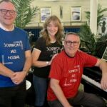 Southport Festival organisers Clifford Ray Emma Holcroft and Jez Murphy. Photo by Andrew Brown Stand Up For Southport