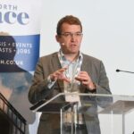 Stephen Watson speaking at the Place North Revitalising our Town and City Centres conference in Manchester. Image - Place Media