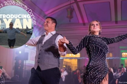 Kingswood Site Manager Ryan Corlett to Salsa for Queenscourt Hospice at the Queenscourt Strictly event in Southport
