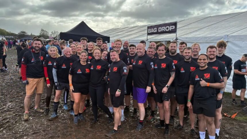 A team of 30 determined fundraisers from EFT Group in Southport have completed Tough Mudder