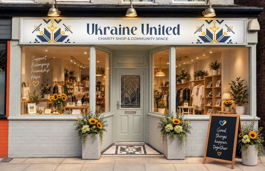 The new Ukraine United shop is opening on Eastbank Street in Southport town centre